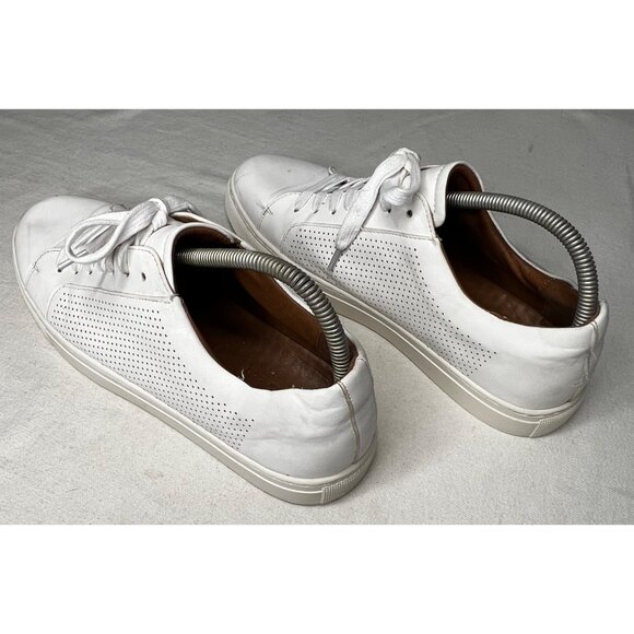 SL by Supply Lab Riley 11.5M BUSTER White Leather Men Sneakers Casual Perforated - Picture 4 of 16